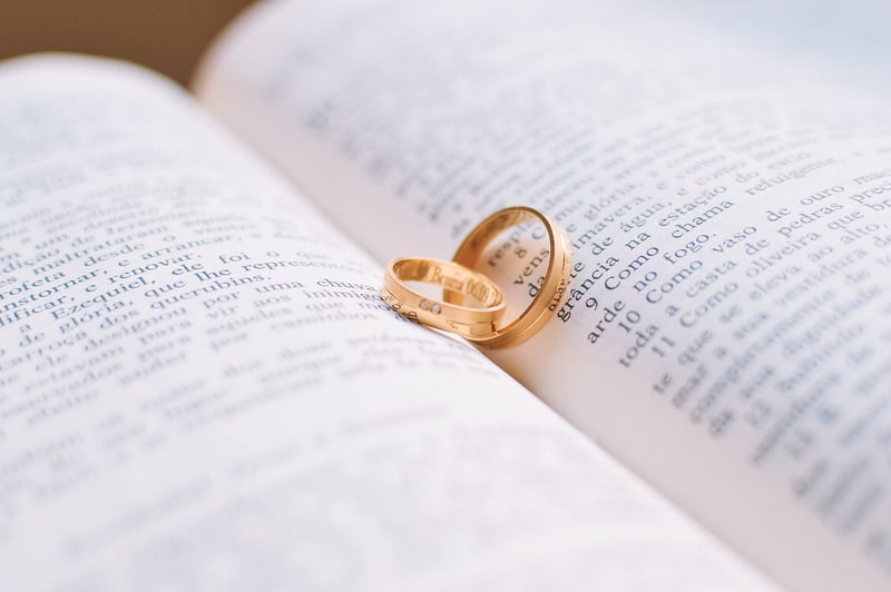 Wedding Rings and Flowers